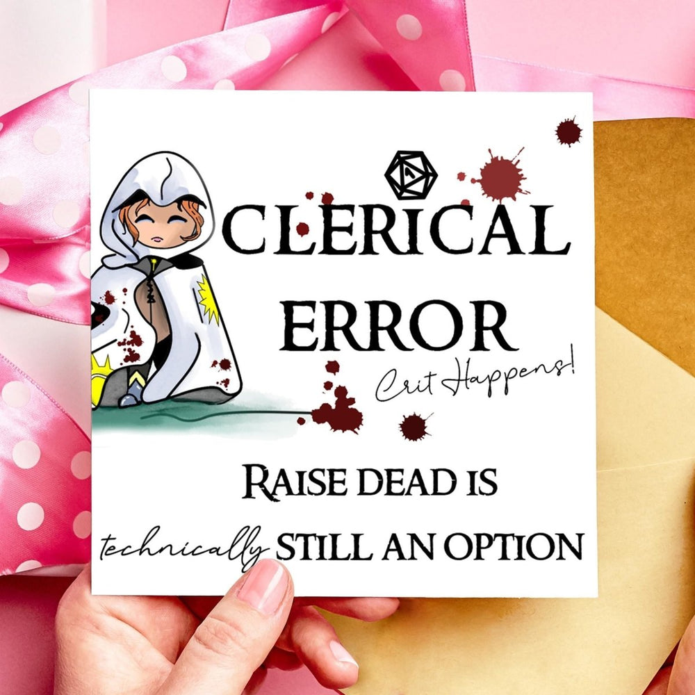 Raise Dead Is Technically Still an Option – Funny DnD Birthday Card
