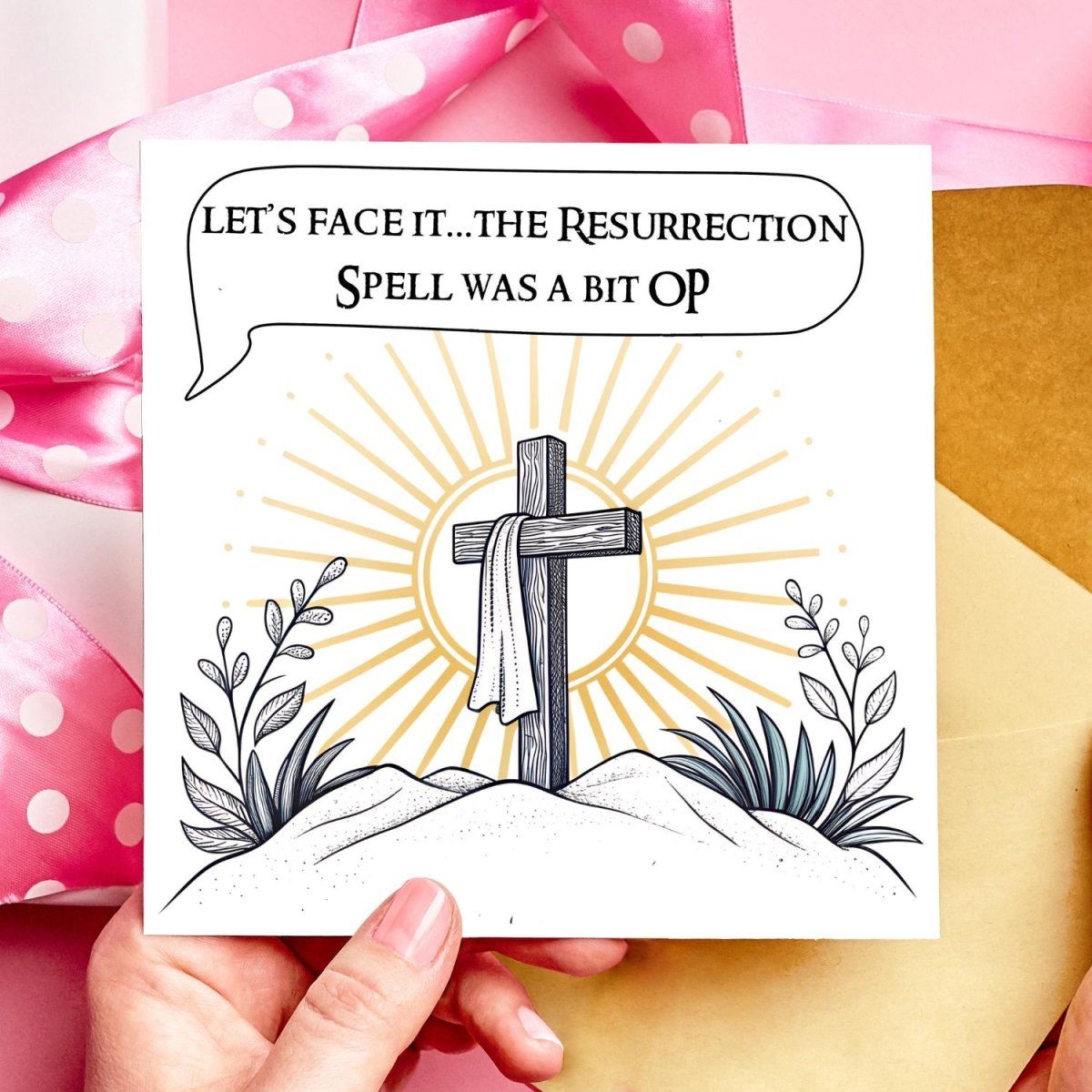 The Resurrection Spell was a bit OP DnD Easter Card,
