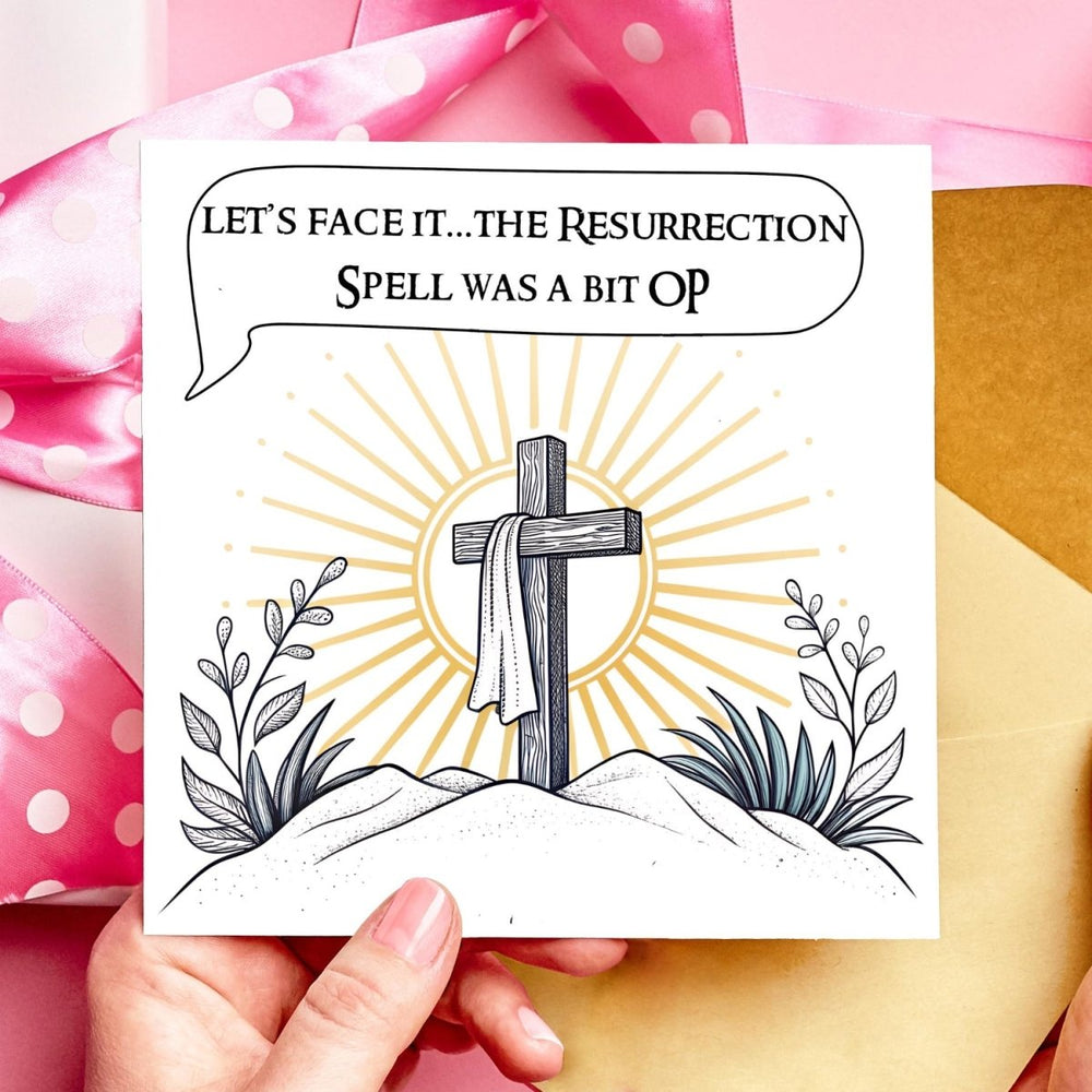 The Resurrection Spell was a bit OP DnD Easter Card,