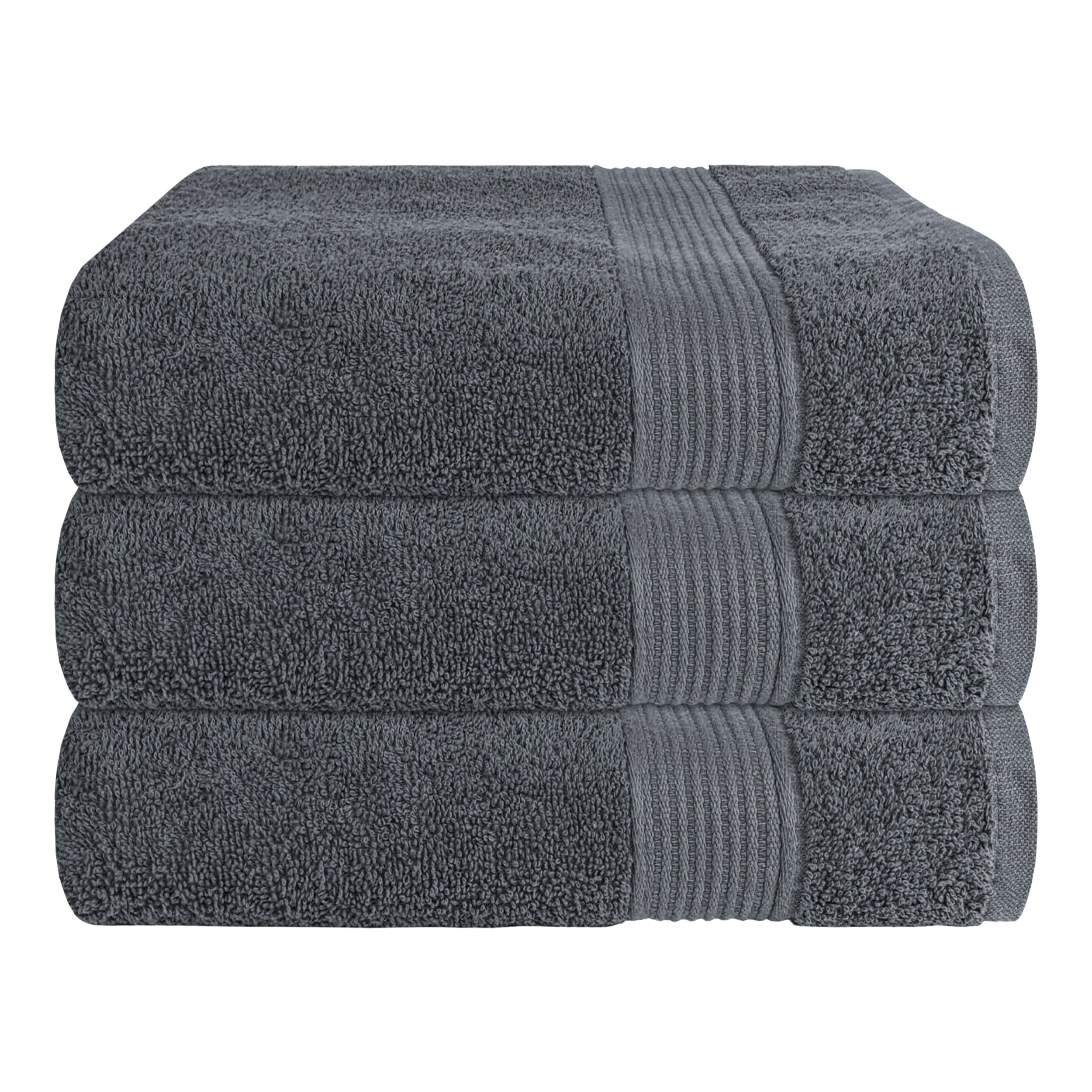 Rhodes Towel Grey 100% Cotton Hotel Quality Soft Super Absorbent Hand Bath Towels, Sheets & Face Cloths by OLIVIA ROCCO