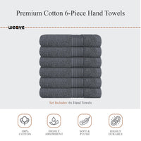 Rhodes Towel Grey 100% Cotton Hotel Quality Soft Super Absorbent Hand Bath Towels, Sheets & Face Cloths by OLIVIA ROCCO