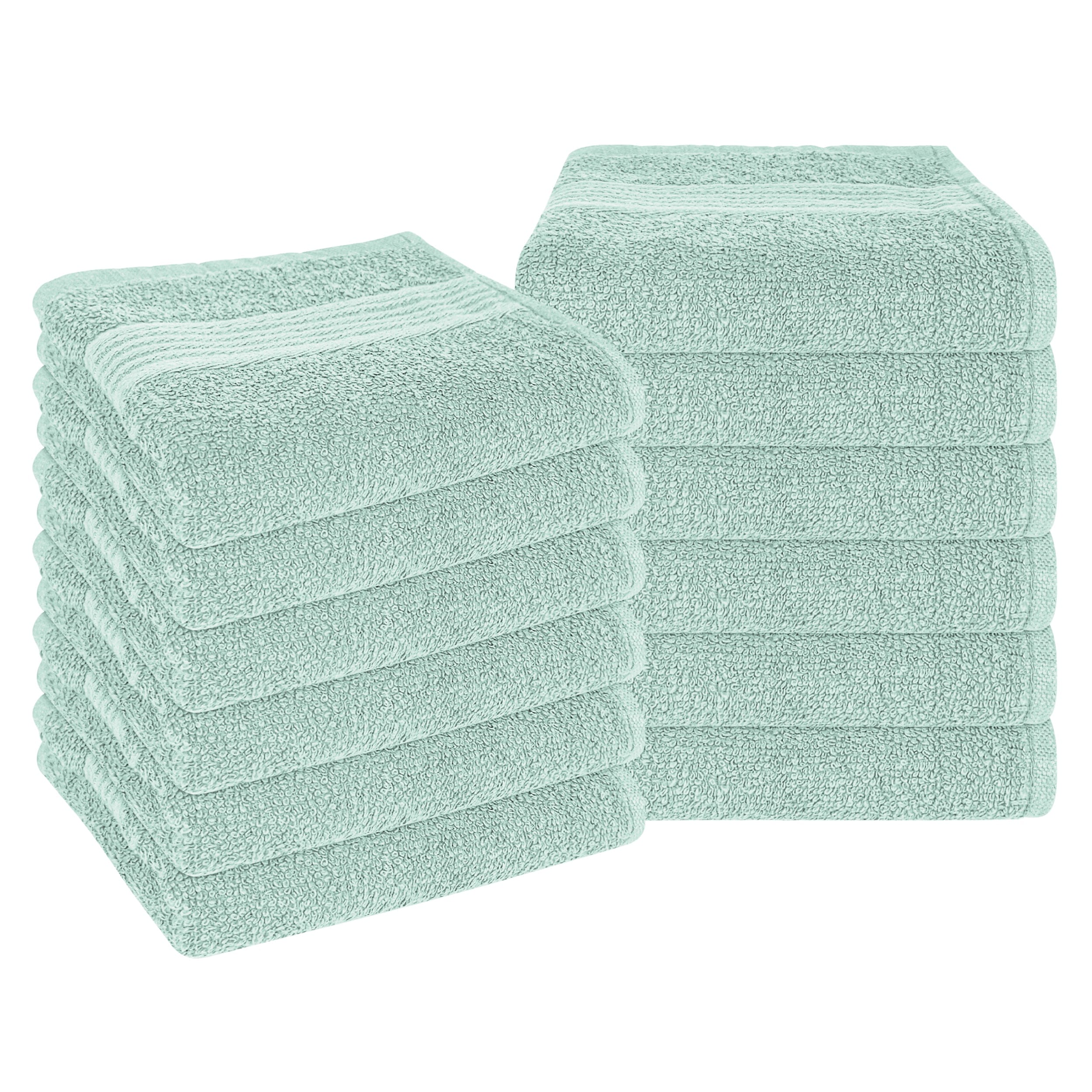 Rhodes Towel Seafoam 100% Cotton Hotel Quality Soft Super Absorbent Hand Bath Towels, Sheets & Face Cloths by OLIVIA ROCCO