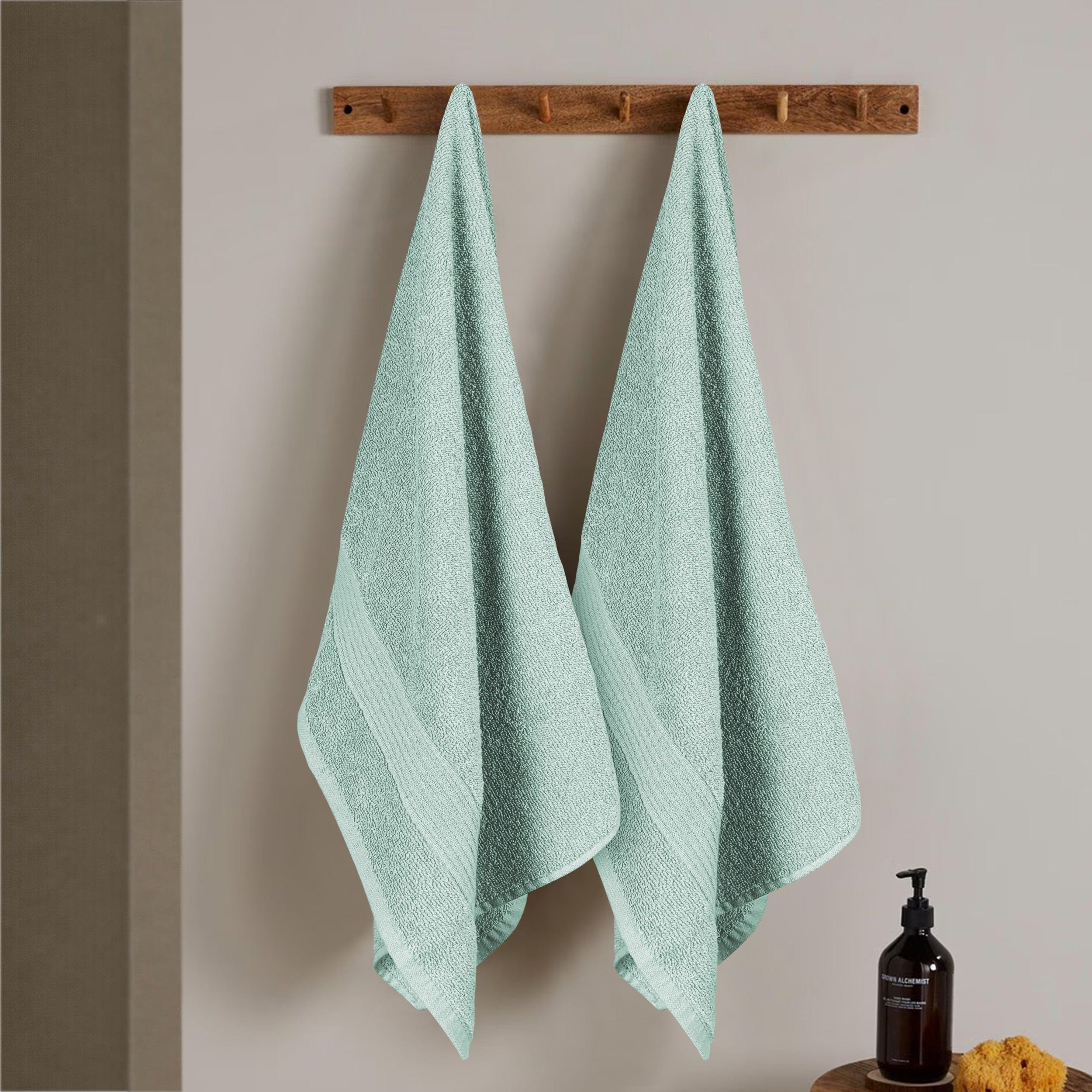 Rhodes Towel Seafoam 100% Cotton Hotel Quality Soft Super Absorbent Hand Bath Towels, Sheets & Face Cloths by OLIVIA ROCCO