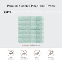 Rhodes Towel Seafoam 100% Cotton Hotel Quality Soft Super Absorbent Hand Bath Towels, Sheets & Face Cloths by OLIVIA ROCCO