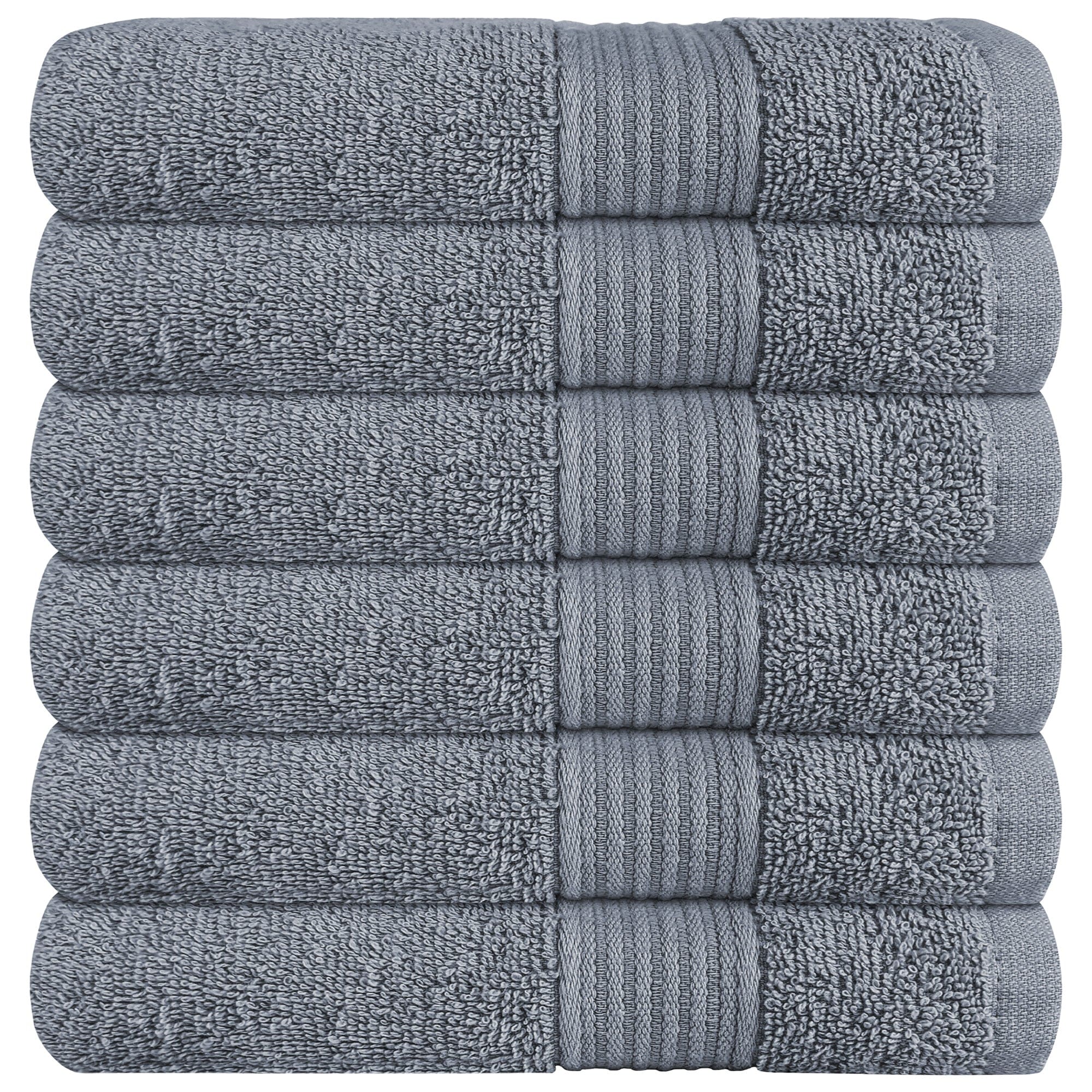 Rhodes Towel Silver 100% Cotton Hotel Quality Soft Super Absorbent Hand Bath Towels, Sheets & Face Cloths by OLIVIA ROCCO