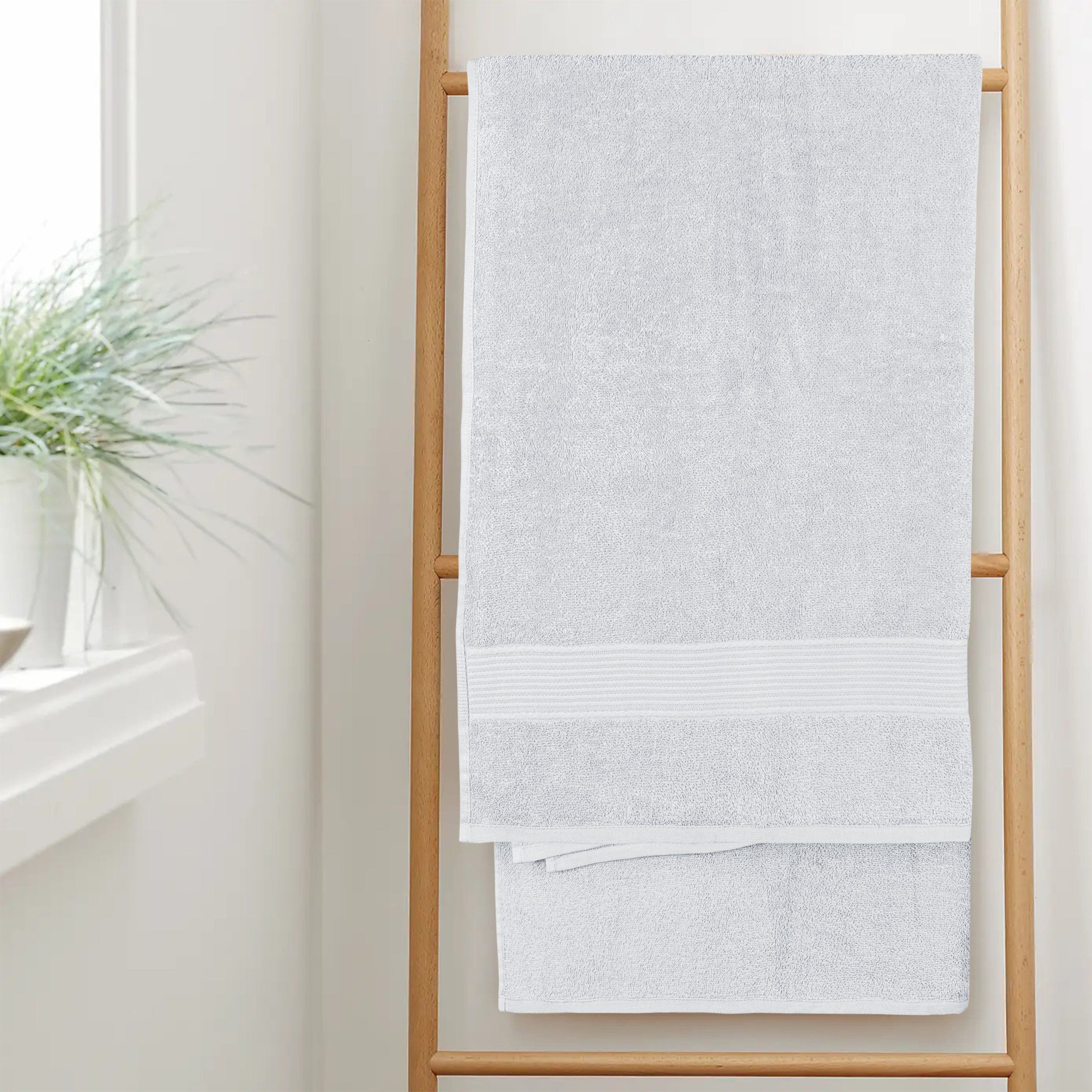 Rhodes Towel White 100% Cotton Hotel Quality Soft Super Absorbent Hand Bath Towels, Sheets & Face Cloths by OLIVIA ROCCO