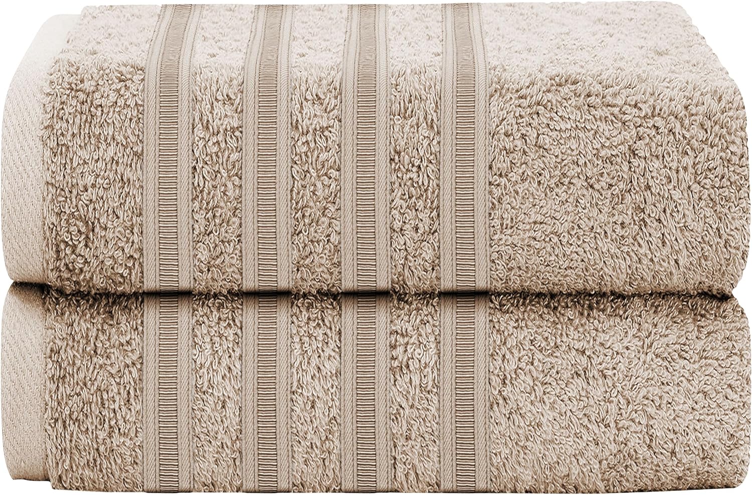 Ritz Viscose Stripe Super Soft Cotton Luxury Absorbent Towels, Jumbo Bath Sheet Packs & Towel Bale Sets Available by OLIVIA ROCCO