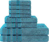 Ritz Viscose Stripe Super Soft Cotton Luxury Absorbent Towels, Jumbo Bath Sheet Packs & Towel Bale Sets Available by OLIVIA ROCCO