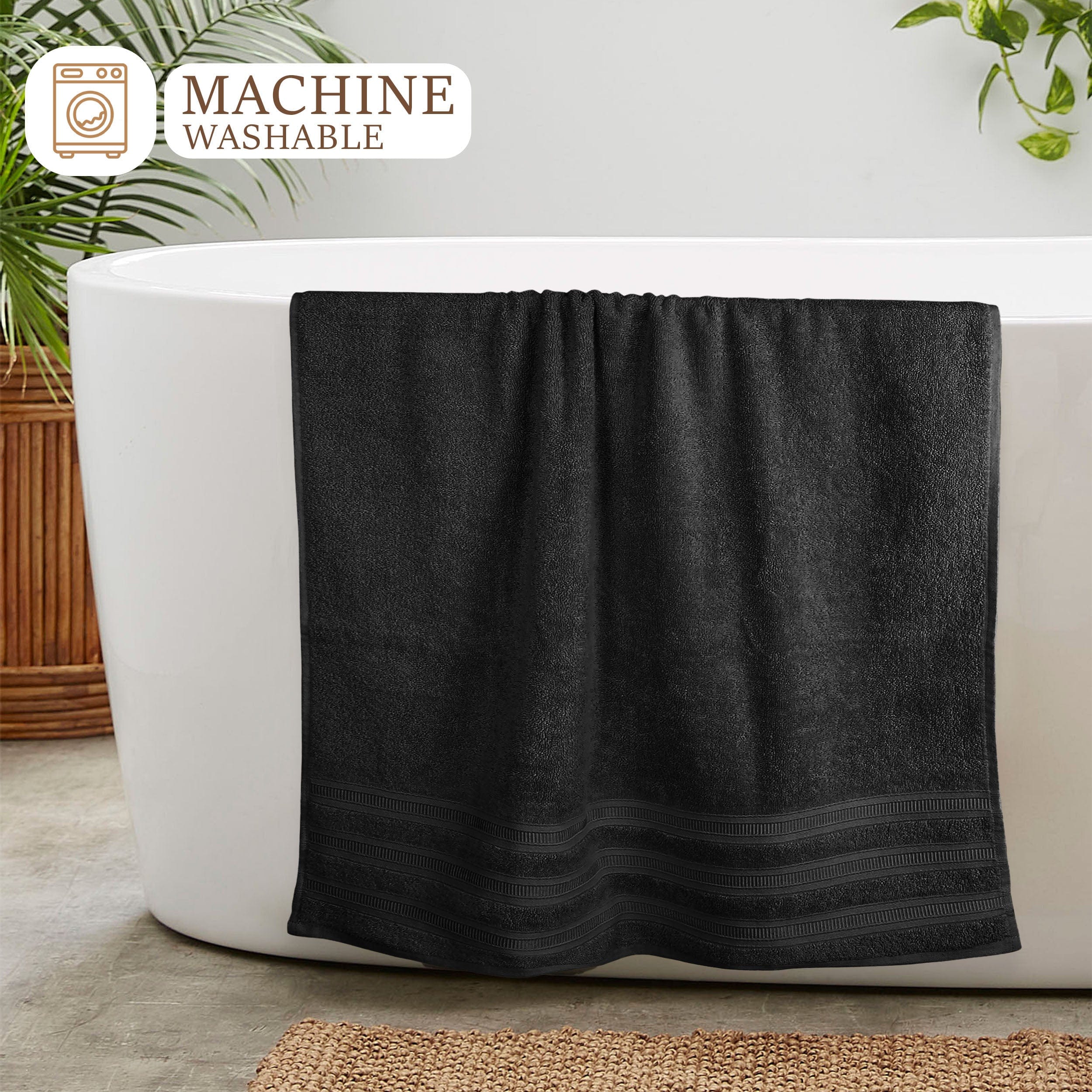 Ritz Viscose Stripe Super Soft Cotton Luxury Absorbent Towels, Jumbo Bath Sheet Packs & Towel Bale Sets Available by OLIVIA ROCCO