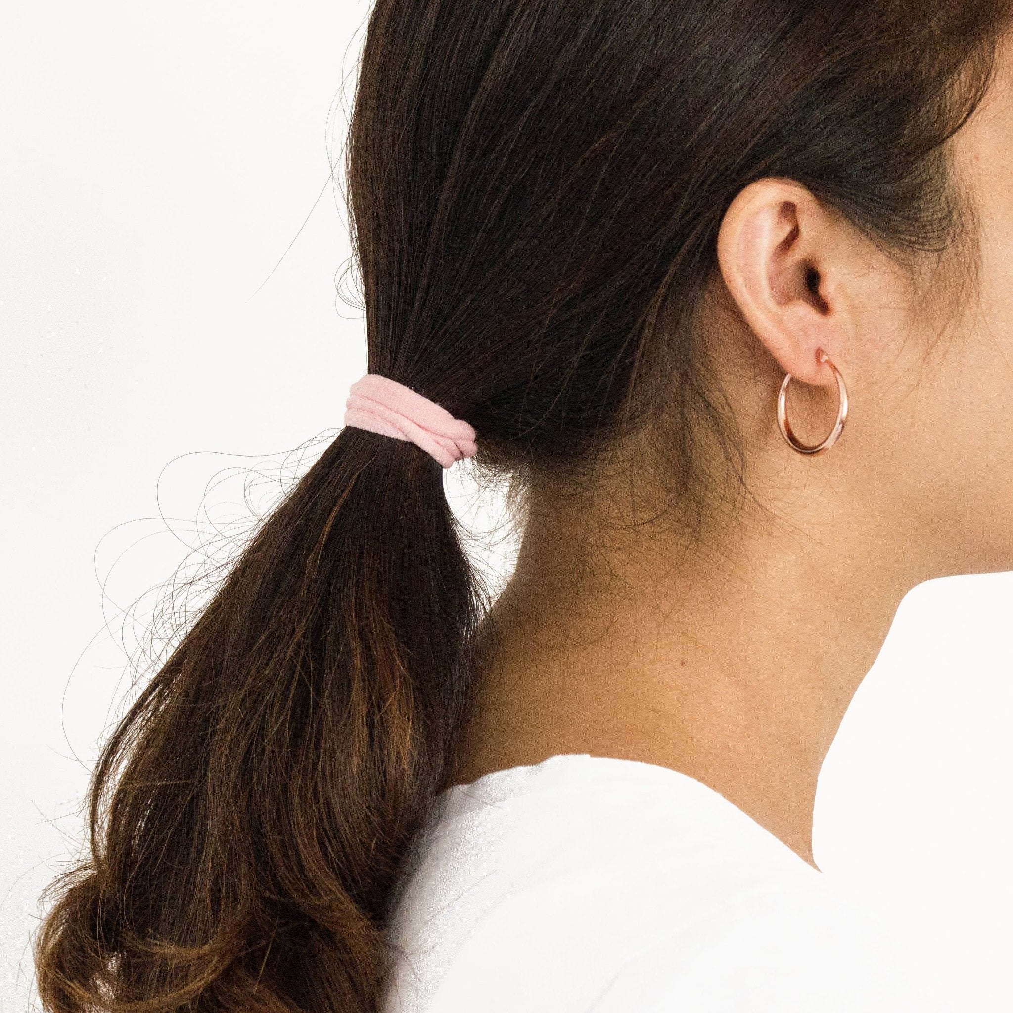 Rose Gold Plated 25mm Hoop Earrings