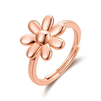 Rose Gold Plated Adjustable Daisy Ring