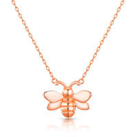 Rose Gold Plated Bumble Bee Necklace
