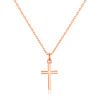 Rose Gold Plated Cross Necklace