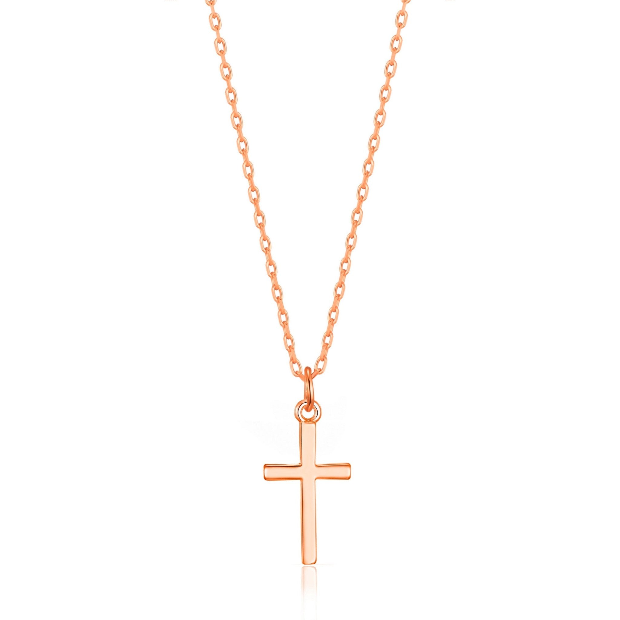 Rose Gold Plated Cross Necklace