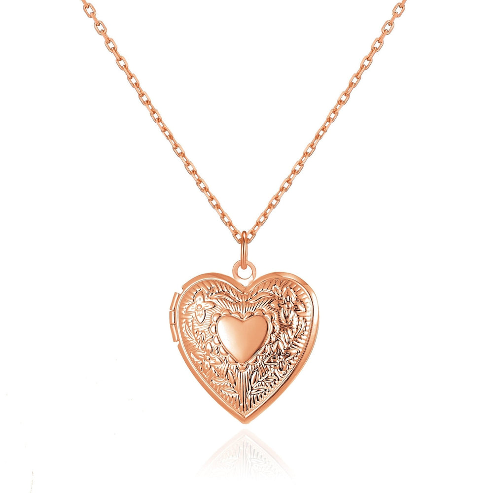 Rose Gold Plated Heart Locket