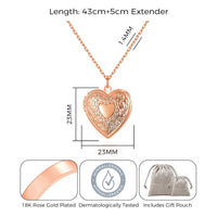 Rose Gold Plated Heart Locket