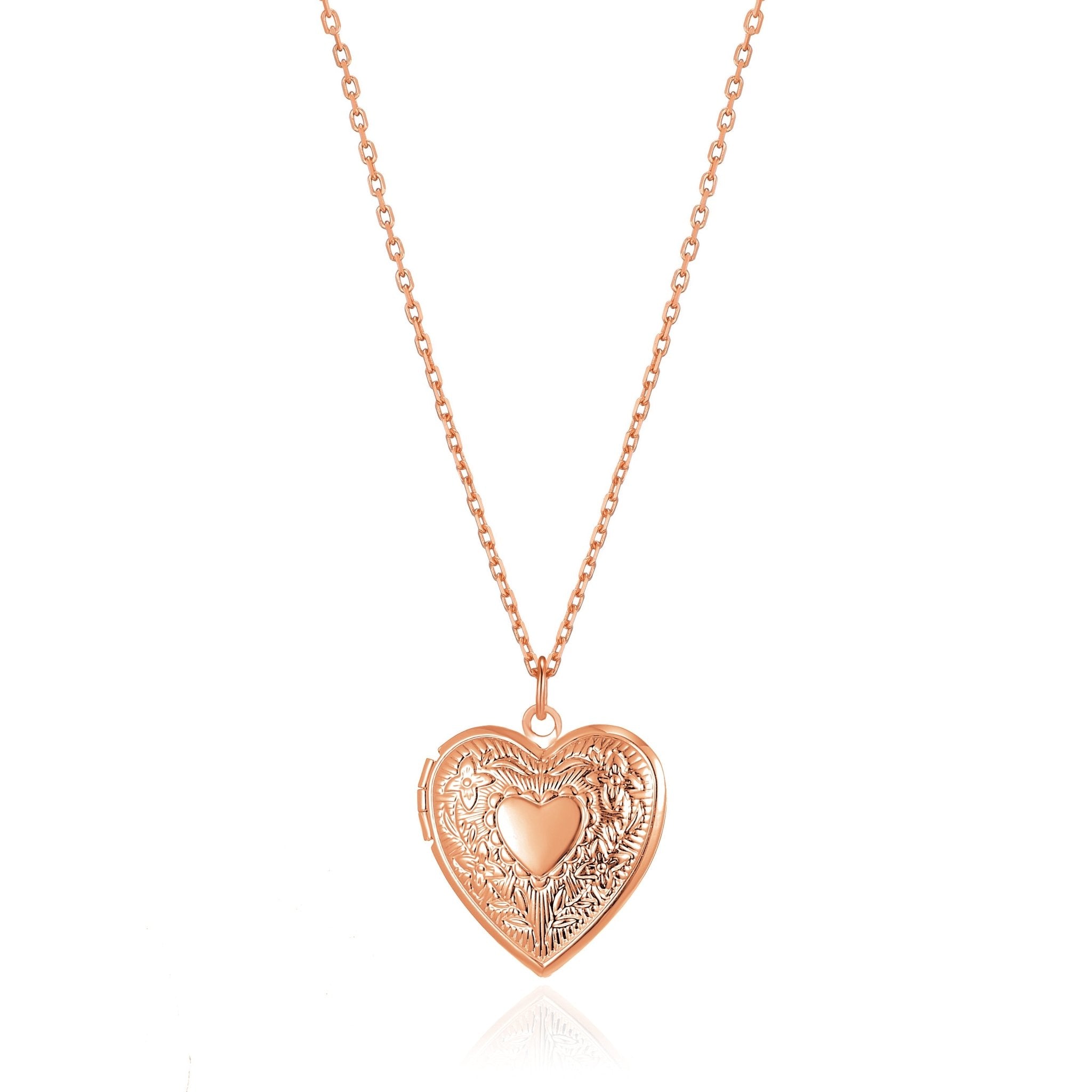 Rose Gold Plated Heart Locket