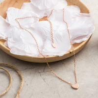 Rose Gold Plated Heart Necklace