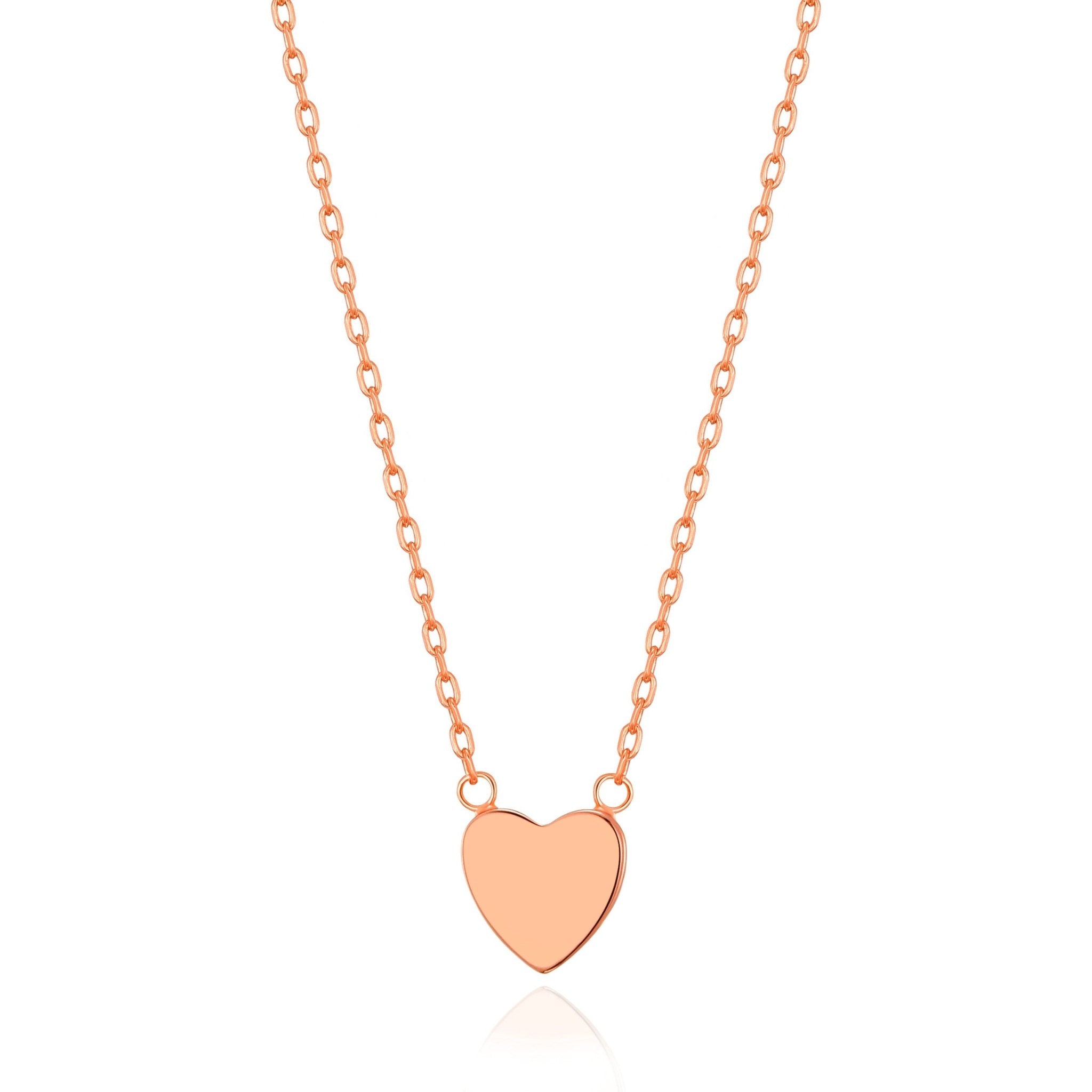 Rose Gold Plated Heart Necklace