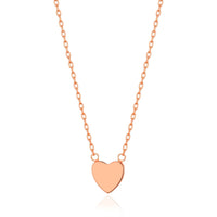 Rose Gold Plated Heart Necklace