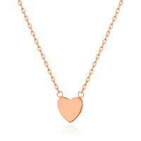 Rose Gold Plated Heart Necklace