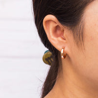 Rose Gold Plated Hoop Earrings