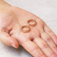 Rose Gold Plated Hoop Earrings