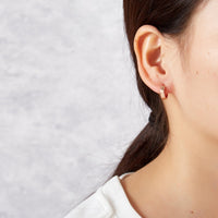 Rose Gold Plated Huggie Earrings