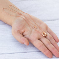 Rose Gold Plated Initial Necklace Letter Q Created with Zircondia® Crystals