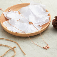 Rose Gold Plated Initial Necklace Letter W Created with Zircondia® Crystals