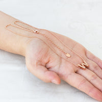 Rose Gold Plated Initial Necklace Letter W Created with Zircondia® Crystals