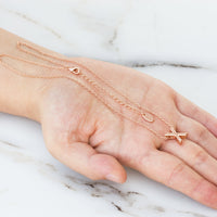 Rose Gold Plated Initial Necklace Letter X Created with Zircondia® Crystals