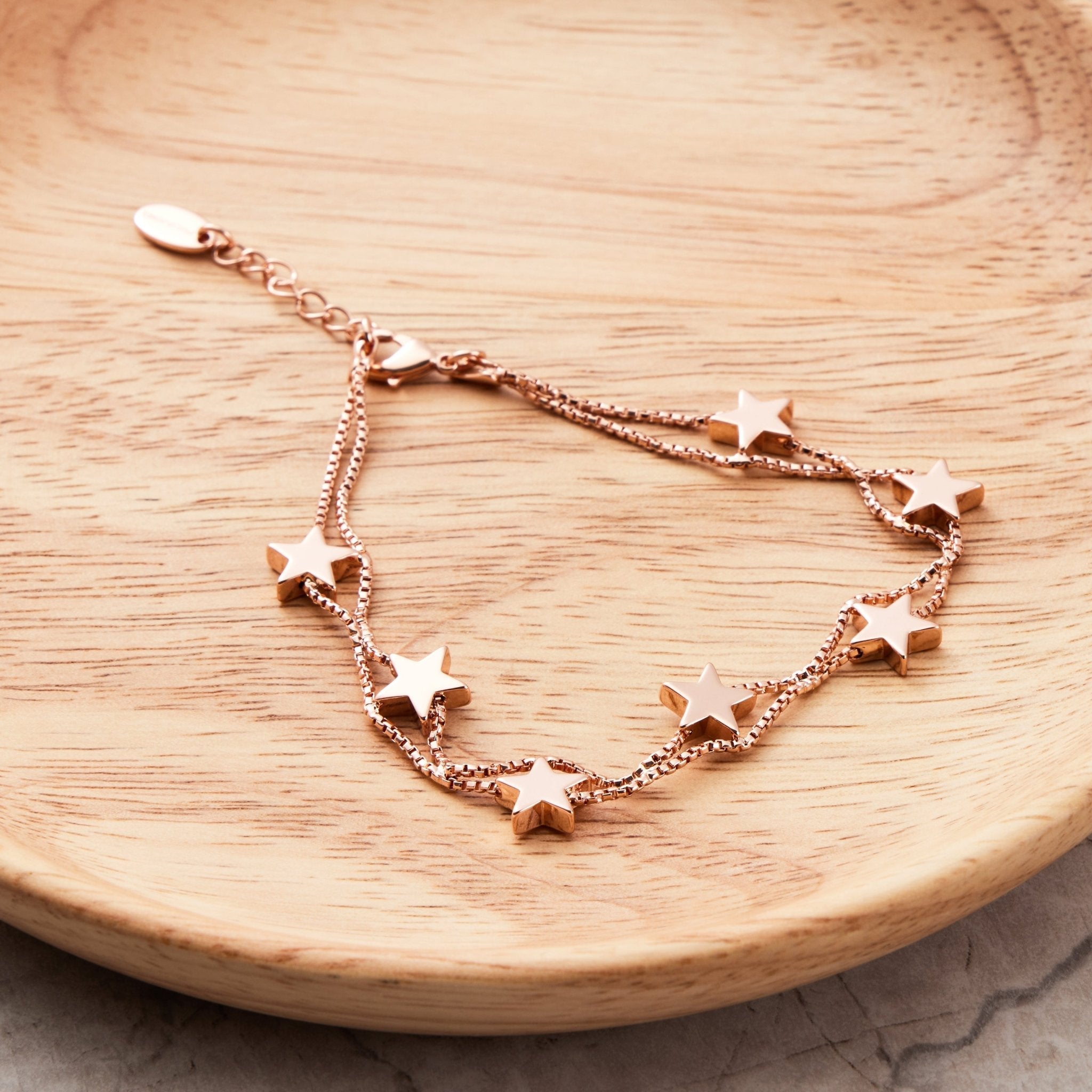 Rose Gold Plated Star Bracelet