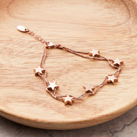 Rose Gold Plated Star Bracelet