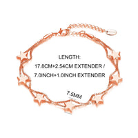 Rose Gold Plated Star Bracelet