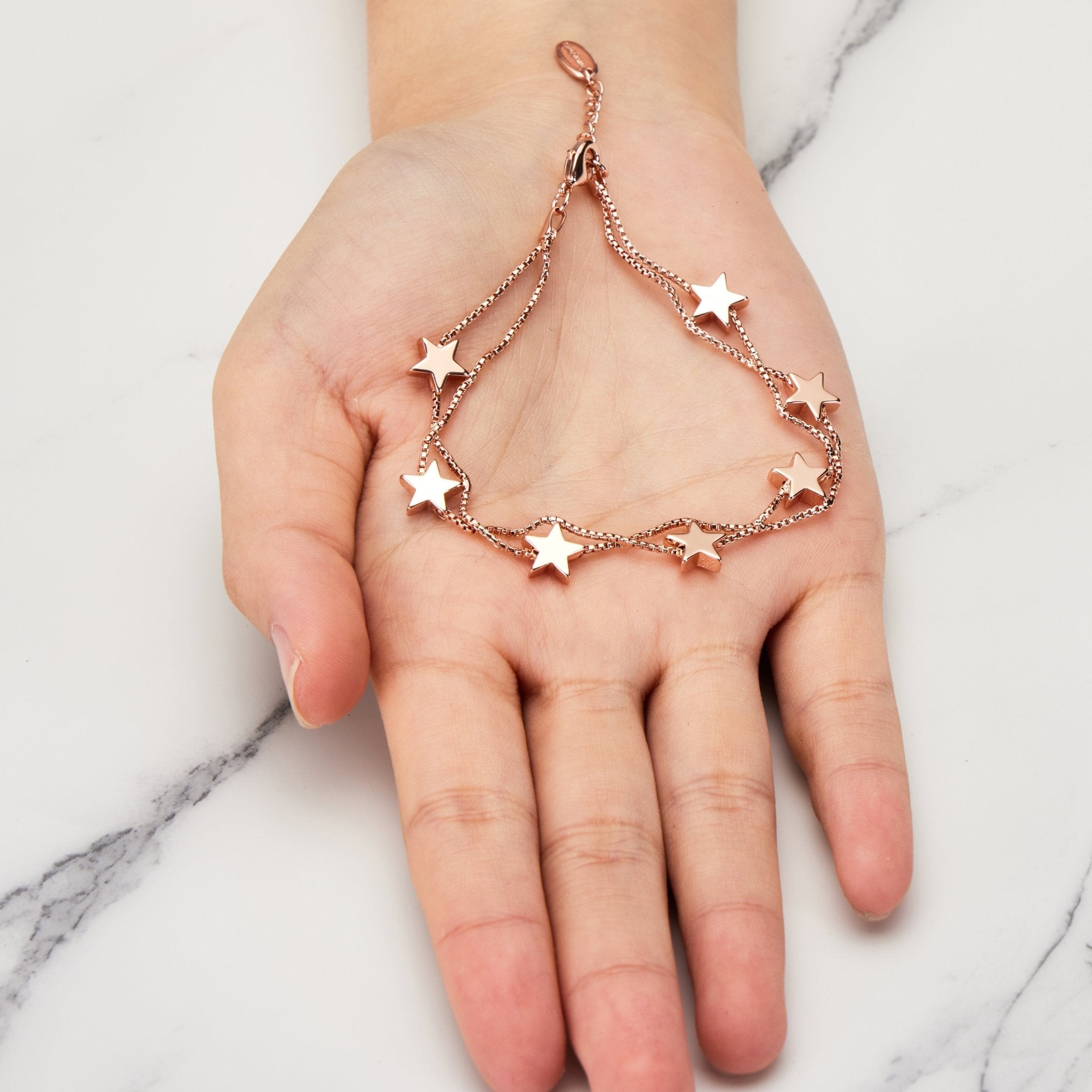 Rose Gold Plated Star Bracelet