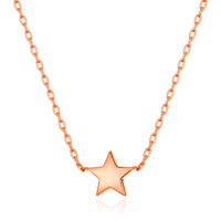 Rose Gold Plated Star Necklace