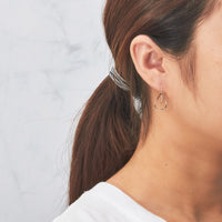 Rose Gold Plated Sterling Silver Open Teardrop Earrings