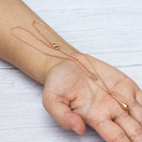 Rose Gold Plated Teardrop Necklace