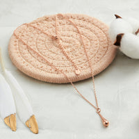 Rose Gold Plated Teardrop Necklace