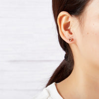 Rose Gold Plated Thank You for Helping us Tie The Knot Wedding Earrings with Quote Card