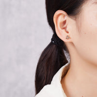 Rose Gold Plated Trinity Earrings