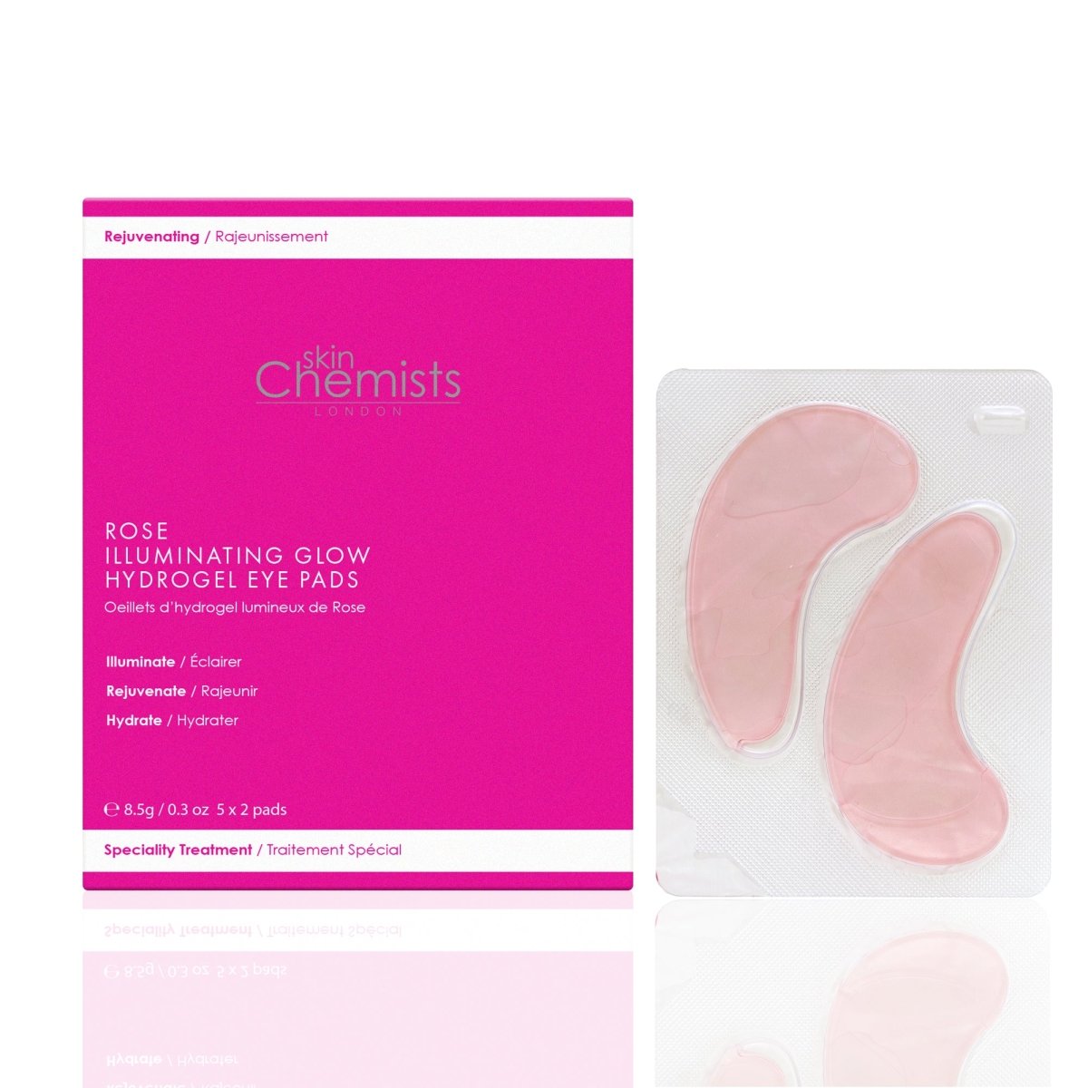 Rose Illuminating Glow Hydrogel Eye Pads (5 x 2)