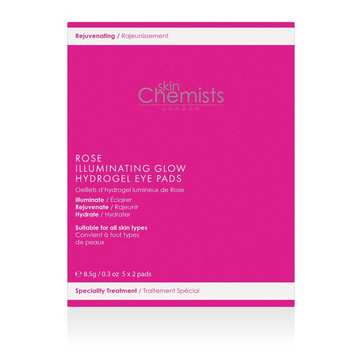 Rose Illuminating Glow Instant Hydrogel Eye Pads (5 x 2)