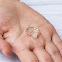 Rose Quartz Adjustable Ring