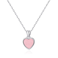 Rose Quartz Gemstone Heart Necklace