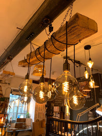 Rustic Ancient Oak Wrap Around Chandelier
