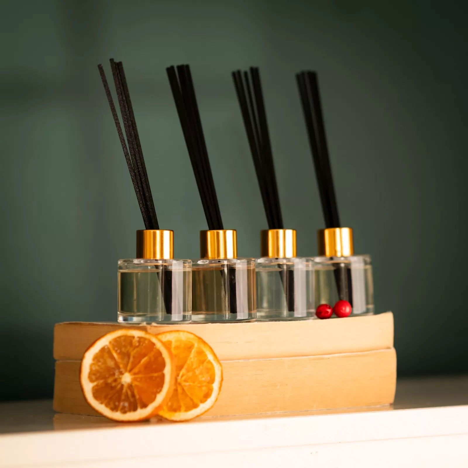 Christmas Scented Candle Diffuser Set