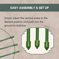 5pc Conical Plant Supports Trellis Garden Climbing Cage