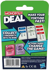 Monopoly Brand Monopoly Deal Family Card Game UK